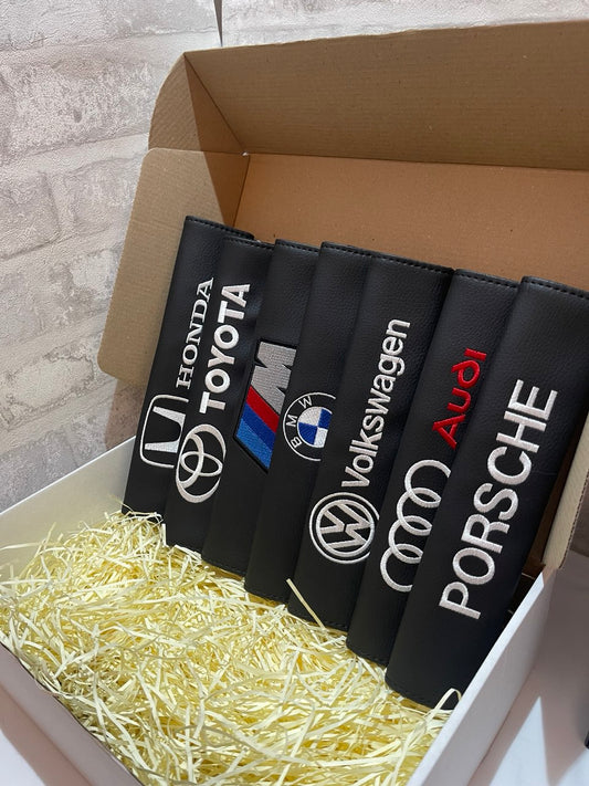 Seatbelt Covers with Car Logo