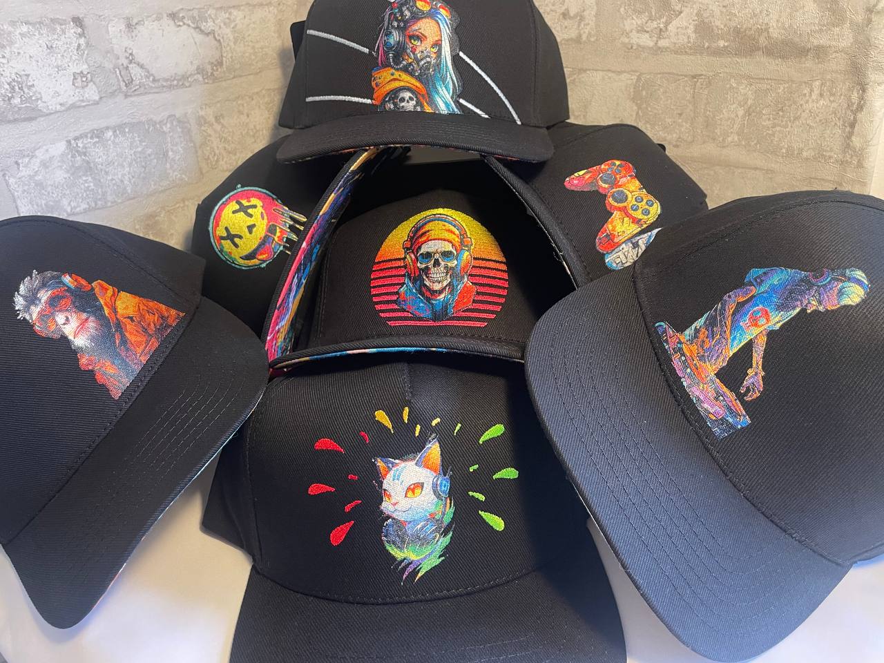 Custom Caps Prints Cat