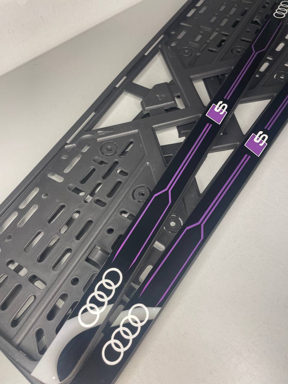 Number Plate Holder Audi S-Line Violet