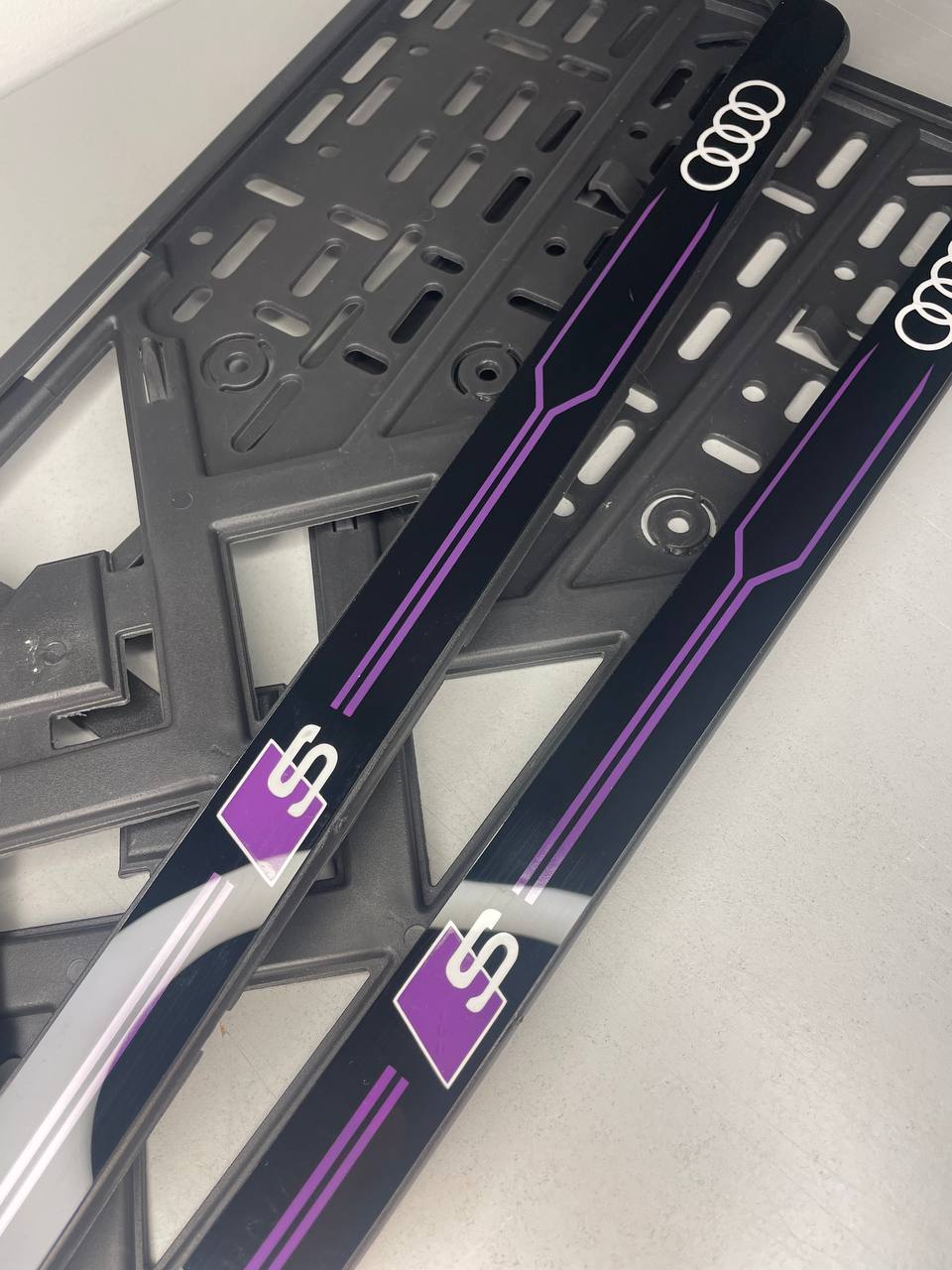 Number Plate Holder Audi S-Line Violet
