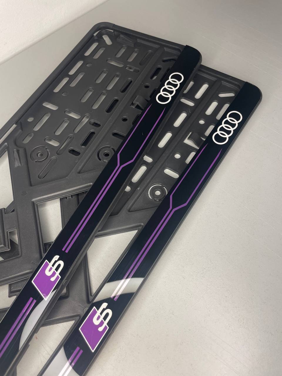 Number Plate Holder Audi S-Line Violet