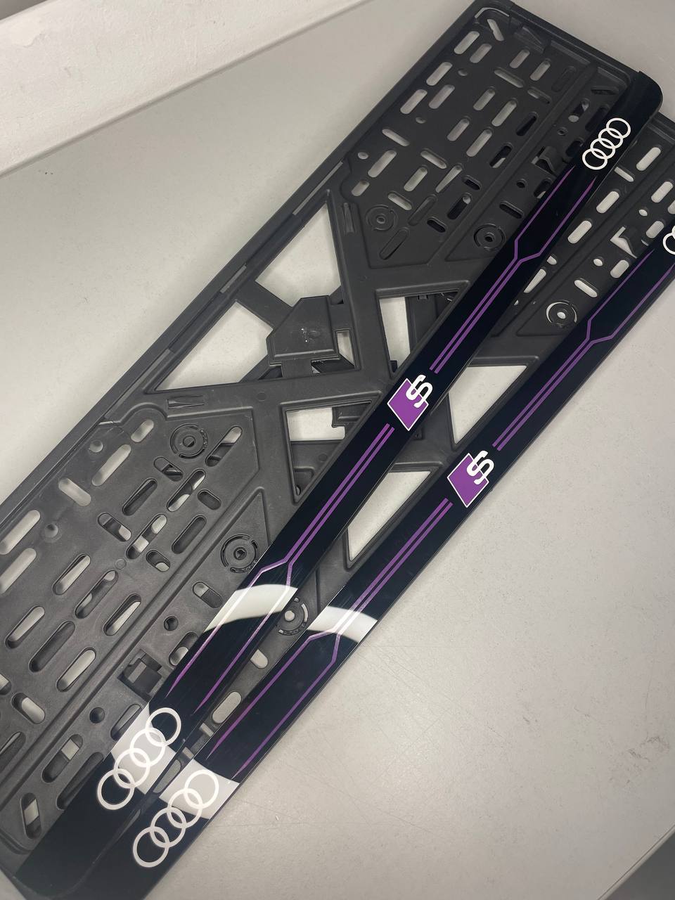Number Plate Holder Audi S-Line Violet