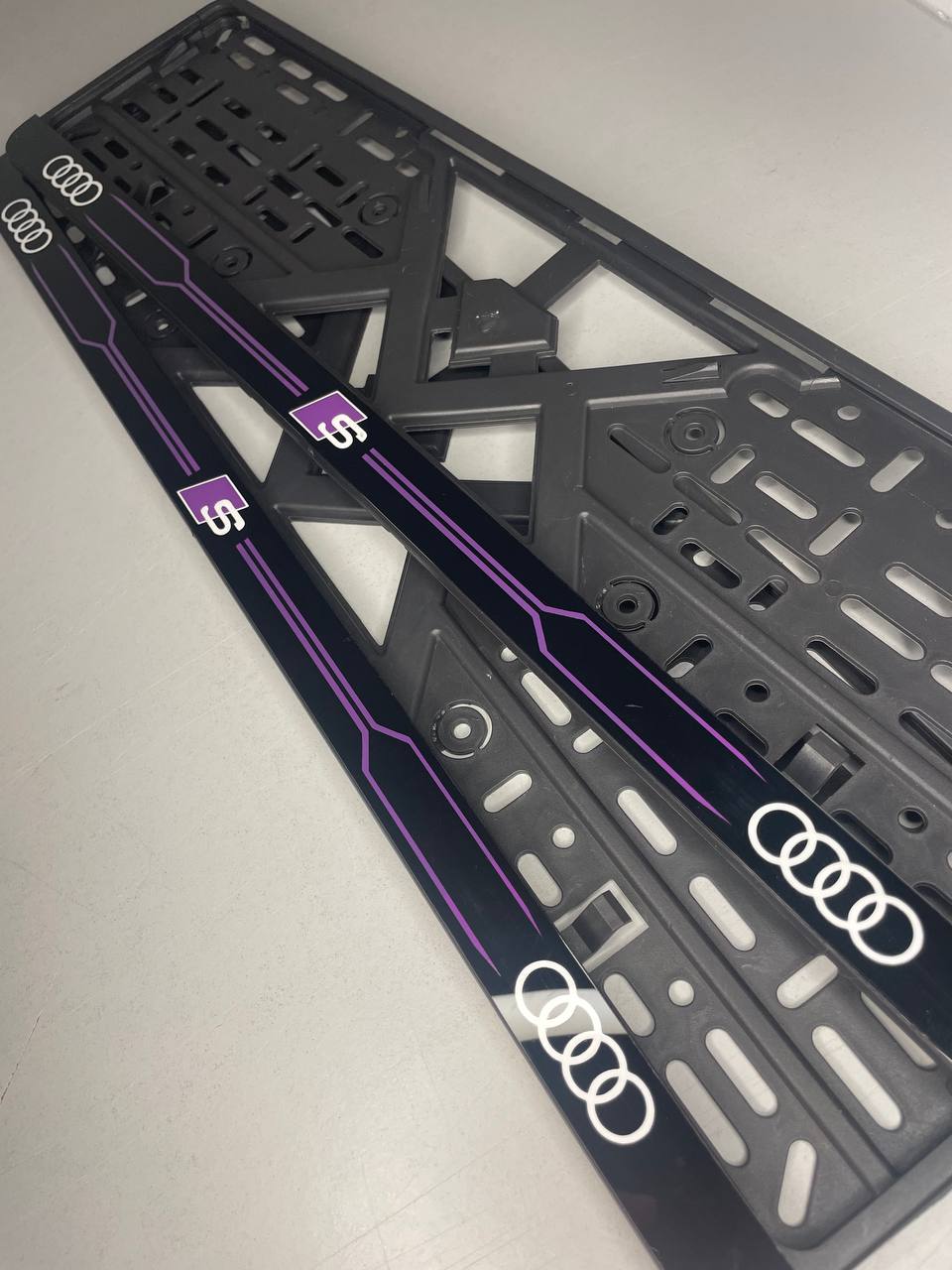 Number Plate Holder Audi S-Line Violet