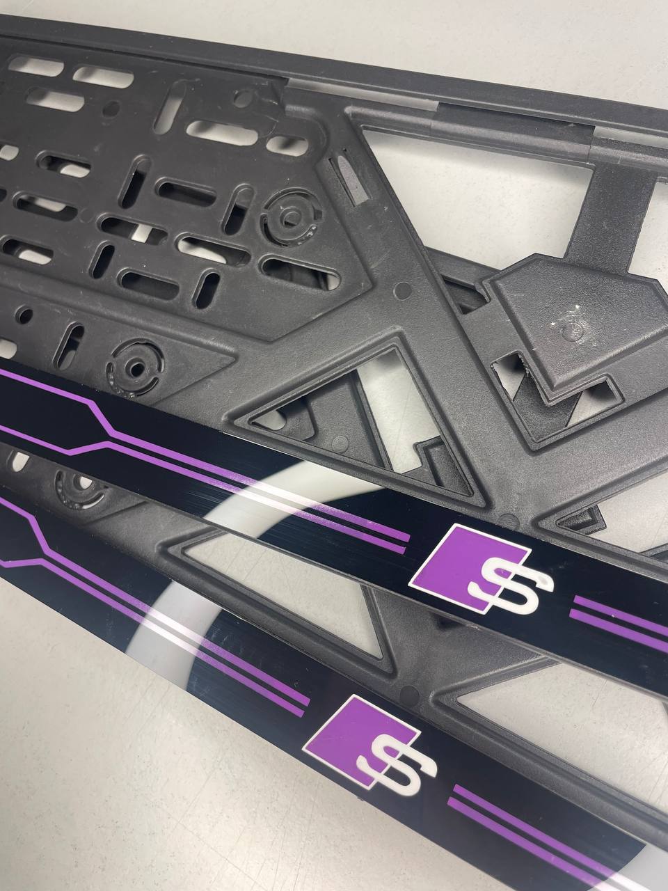 Number Plate Holder Audi S-Line Violet