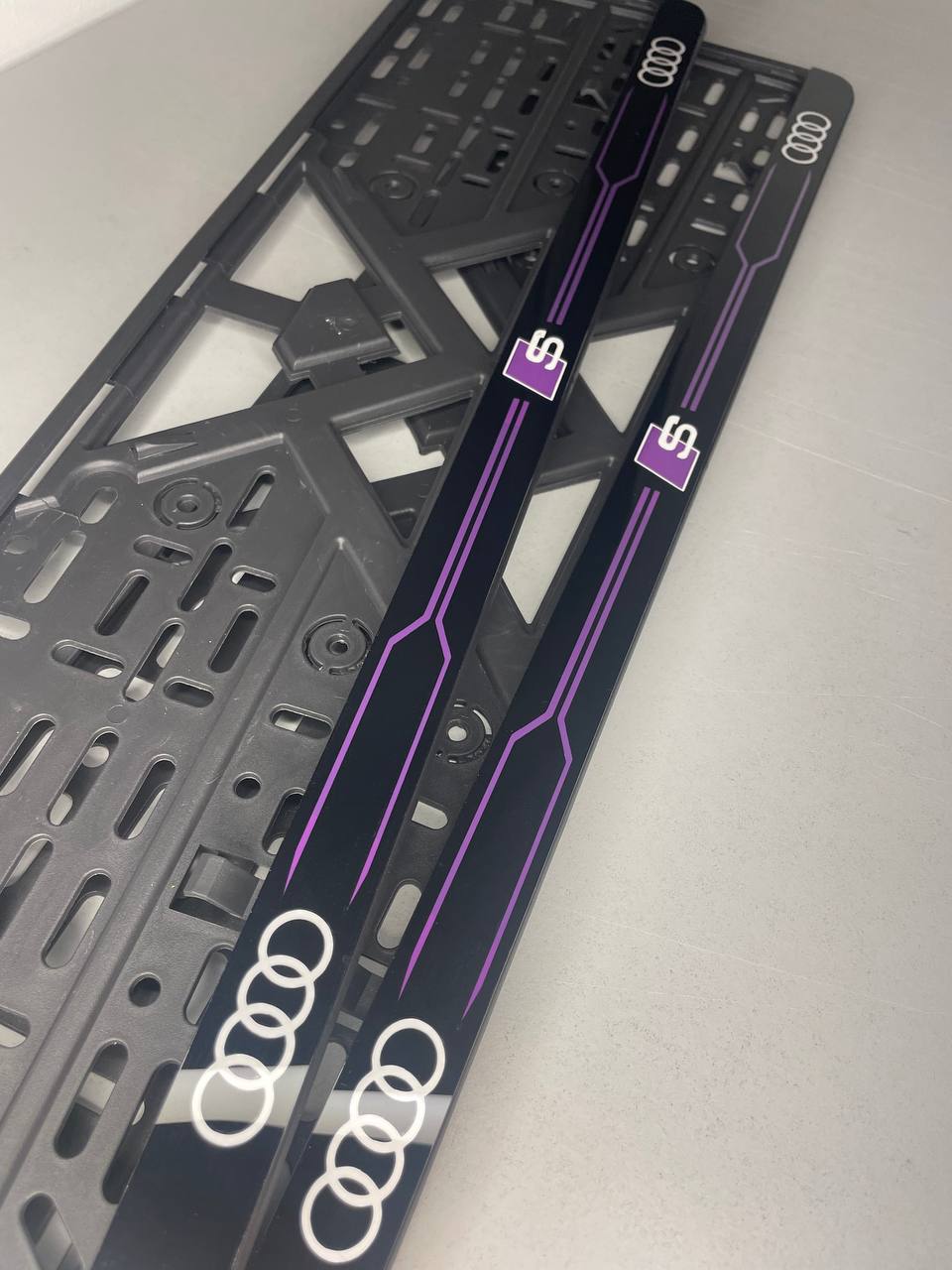 Number Plate Holder Audi S-Line Violet