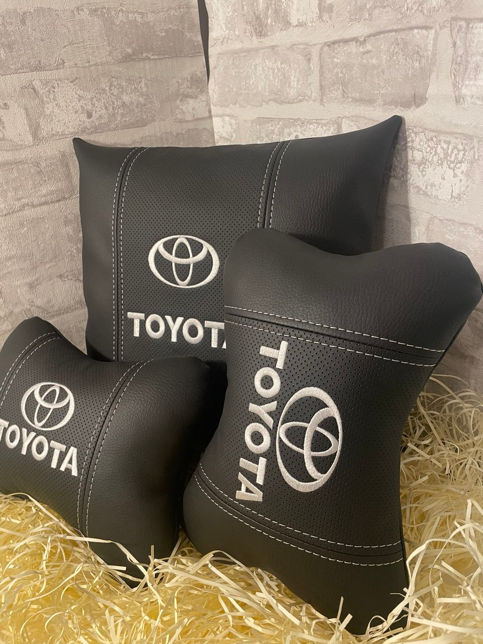 Lot Pillows  Toyota White  Neck Support Pillow for Car Seat