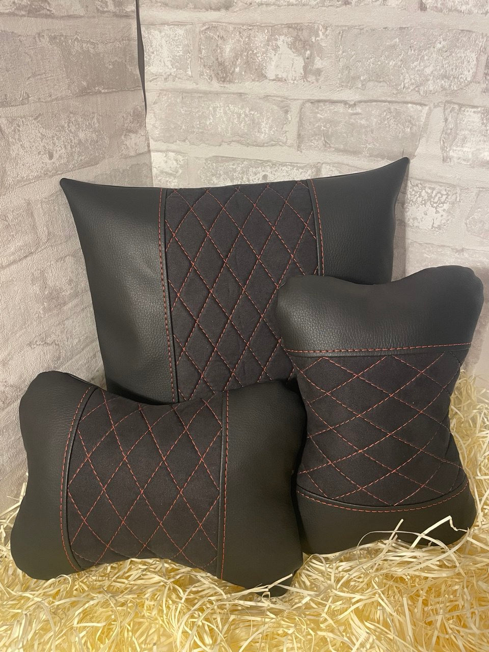 Lot Pillows  Premium Red Neck Support Pillow for Car Seat