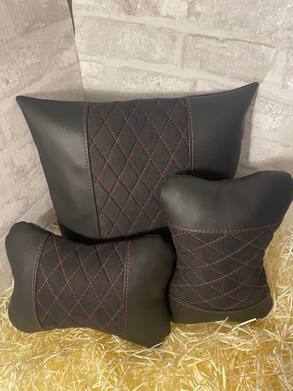 Lot Pillows  Premium Red Neck Support Pillow for Car Seat