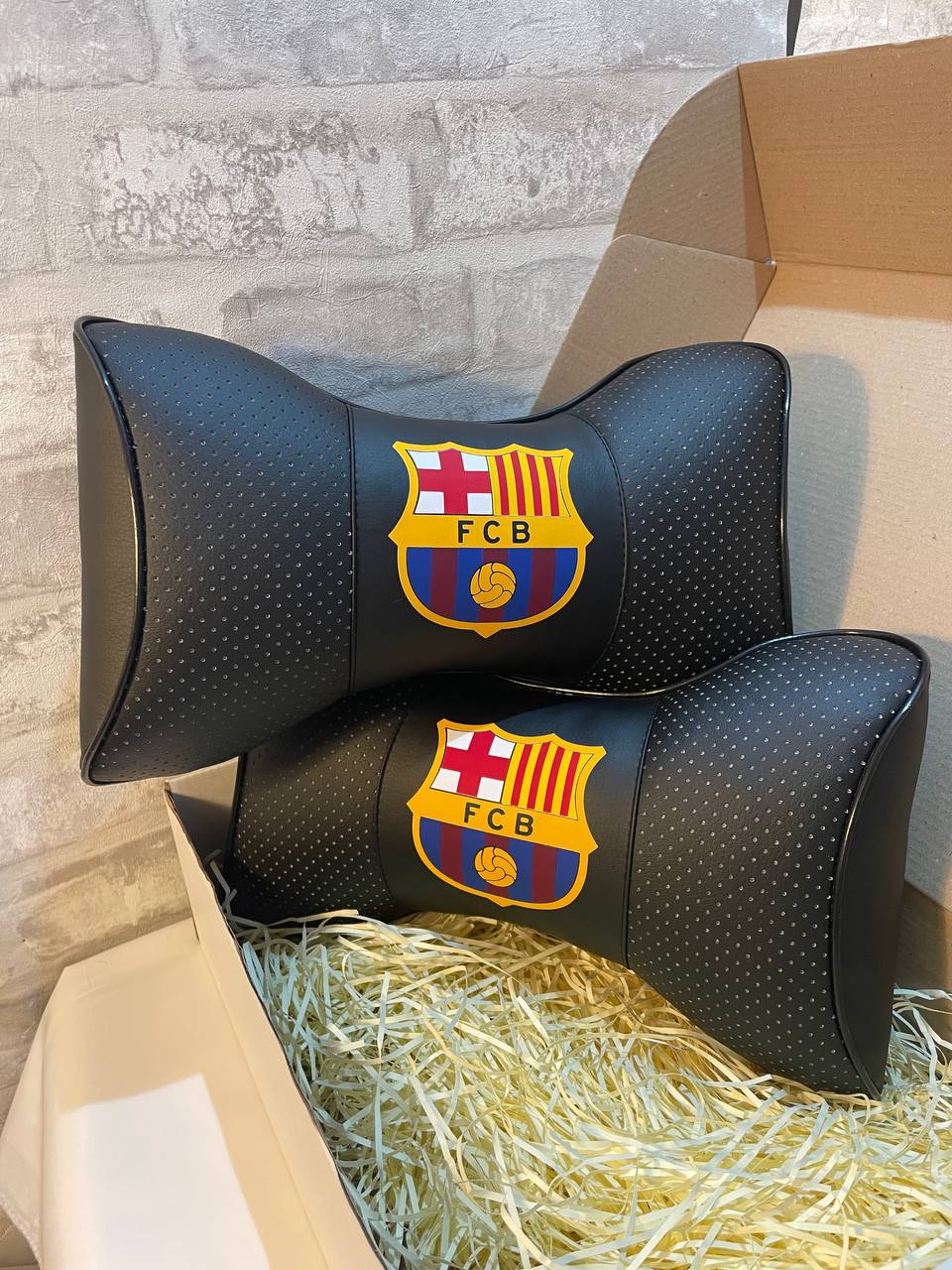 Pillows Barcelona FC Logo Neck Support Pillow for Car Seat