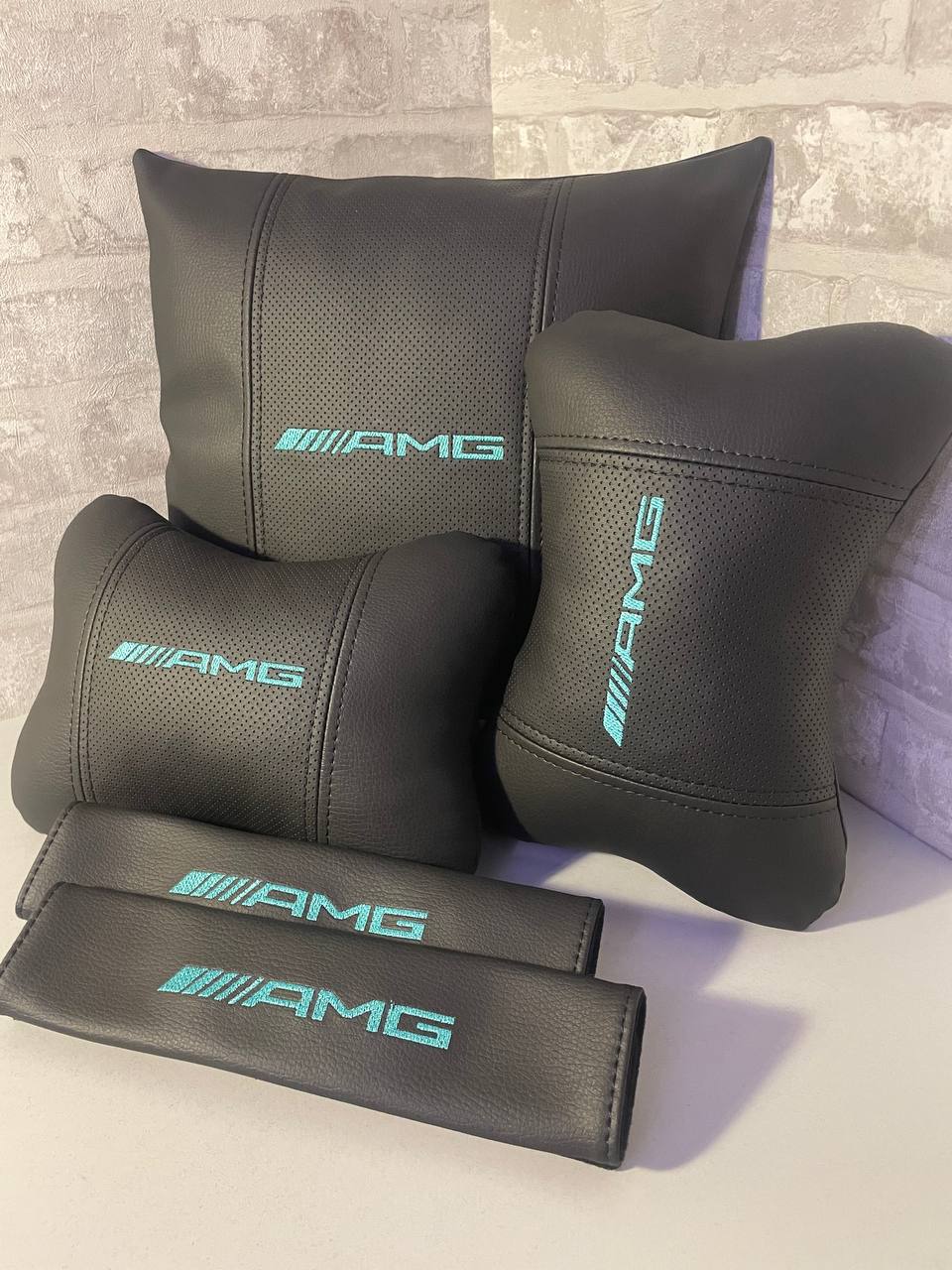 Lot Pillows  AMG Blue Neck Support Pillow for Car Seat