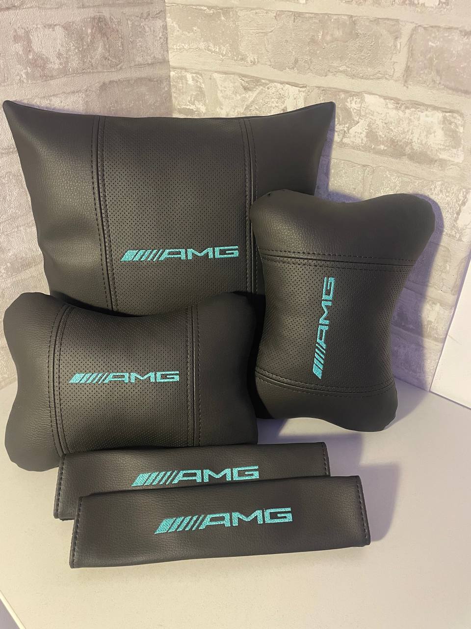 Lot Pillows  AMG Blue Neck Support Pillow for Car Seat