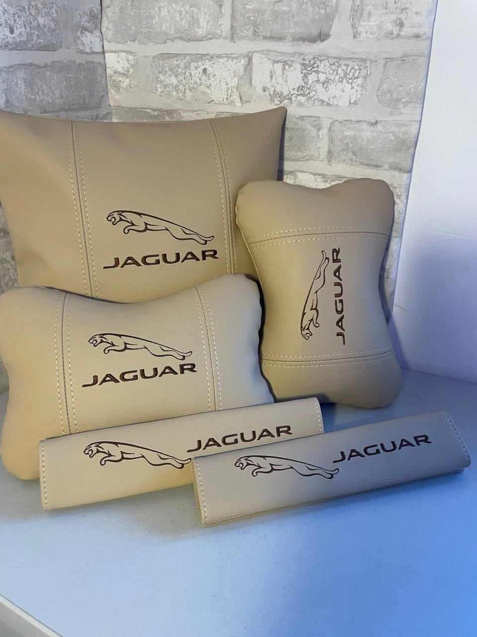 Lot Pillows  Jaguar beige Neck Support Pillow for Car Seat