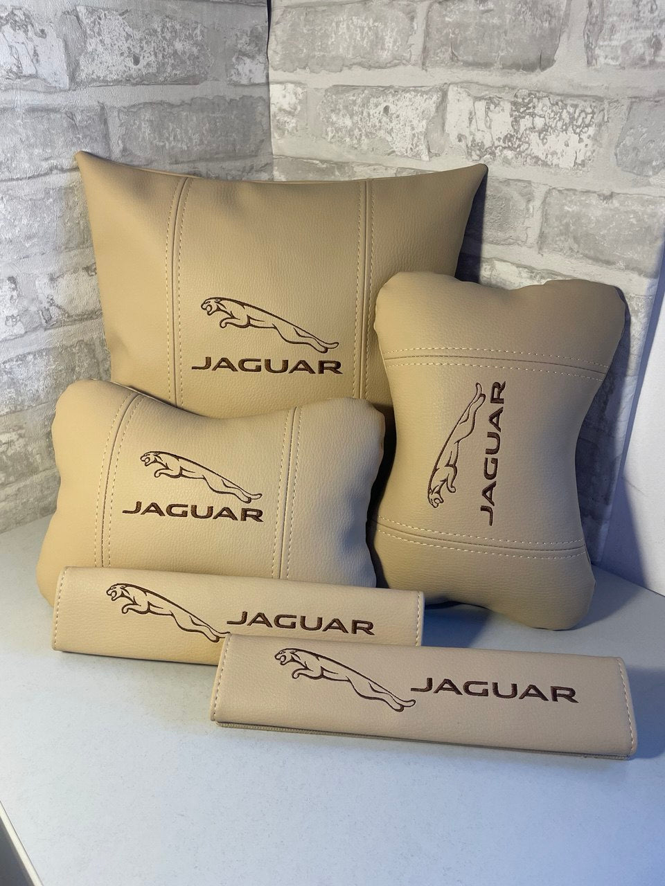 Lot Pillows  Jaguar beige Neck Support Pillow for Car Seat
